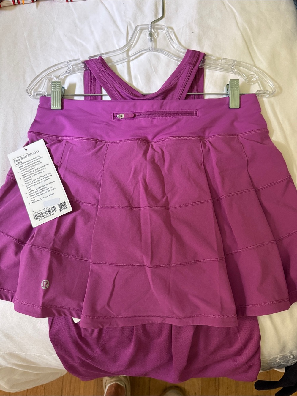 lululemon athletica Women's Mini Skirt in Bright Magenta